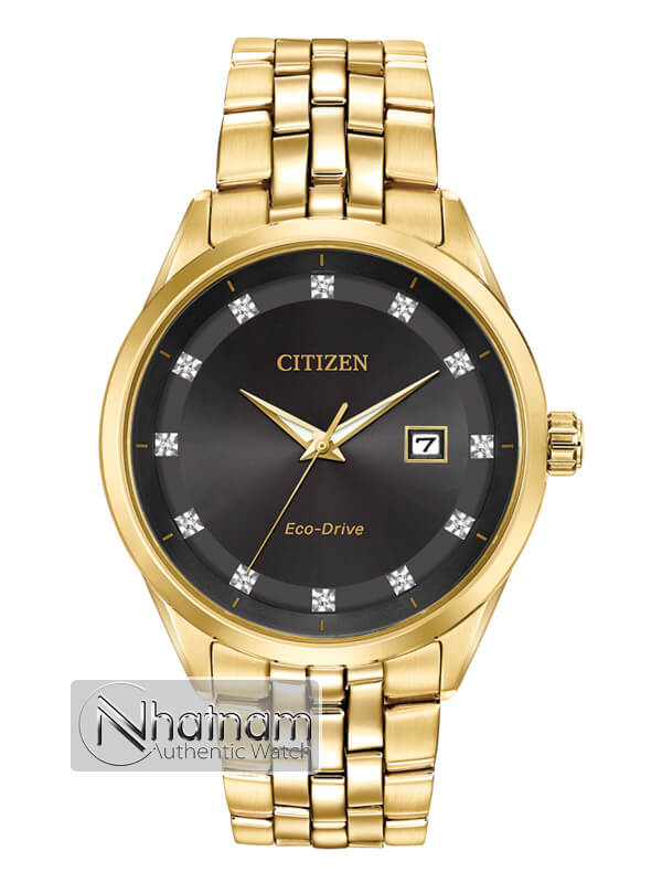Citizen Eco-drive BM7252-51G Gold Steel Diamond