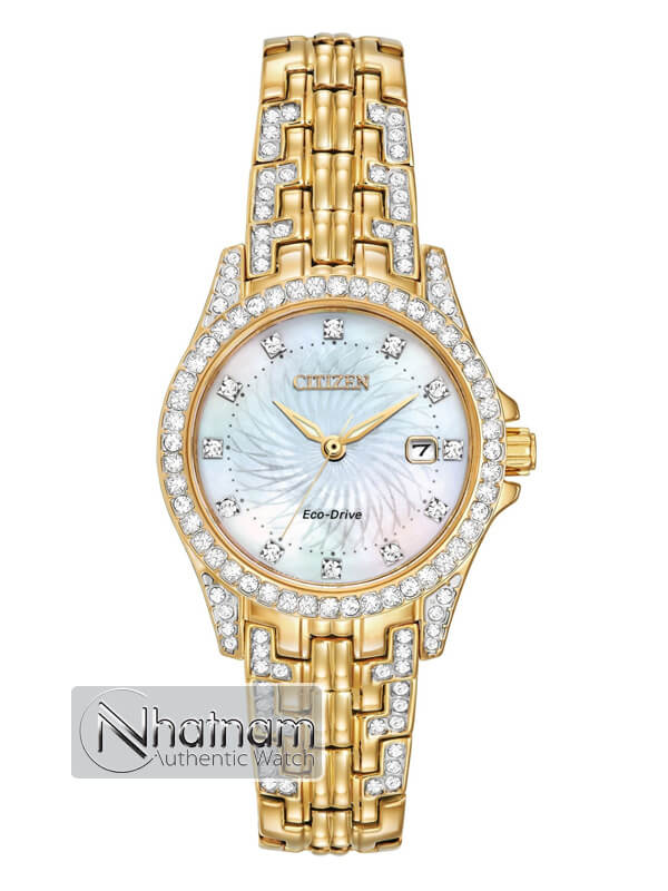 Citizen Eco-drive EW1222-84D Gold-Tone Stainless