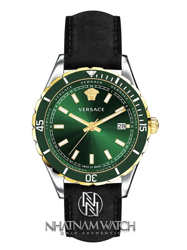 Versace VE3A00320 Green Dial Leather